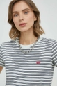 niebieski Levi's t-shirt bawełniany