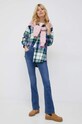 Bavlněné tričko s dlouhým rukávem Pepe Jeans Luna PL505394.800 bílá SS23