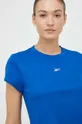 μπλε Μπλουζάκι προπόνησης Reebok Workout Ready Commercial