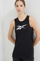 Памучен топ Reebok Training Essentials HT6180 черен SS23