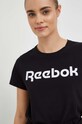 Reebok t-shirt bawełniany nadruk czarny HT6184