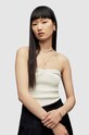Top AllSaints Z elastanom bela WK062X