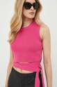 Bavlněný top Red Valentino fialová 2R0KM01M6UD