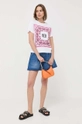 Red Valentino t-shirt bawełniany biały