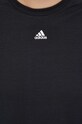adidas Performance t-shirt treningowy Train Icons 3-Stripes czarny HK6975