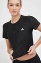 fekete adidas Performance futós póló Fast Női