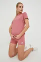 Μπλουζάκι προπόνησης adidas Performance ροζ