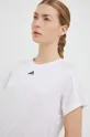bela Kratka majica za vadbo adidas Performance Training Essentials
