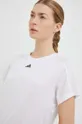 biały adidas Performance t-shirt treningowy Training Essentials