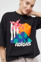 adidas Performance t-shirt bawełniany FARM Damski