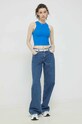 Hollister Co. top KI339.3224.221 niebieski SS23