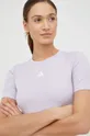 μωβ Μπλουζάκι προπόνησης adidas Performance Γυναικεία