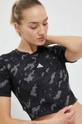 czarny adidas Performance t-shirt treningowy Techfit