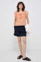 Бавовняна блузка Pepe Jeans Anaise PL304433.118 помаранчевий SS23