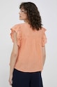 Одежда Хлопковая блузка Pepe Jeans Anaise PL304433.118 оранжевый