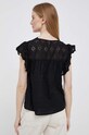 Odzież Pepe Jeans bluzka bawełniana Anaise PL304433.999 czarny