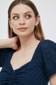 Хлопковый топ Pepe Jeans Philana PL304506.594 тёмно-синий