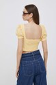 Одяг Бавовняний топ Pepe Jeans PL304506.039 жовтий