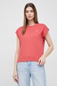 Βαμβακερό μπλουζάκι Pepe Jeans Bloom κανονικό κόκκινο PL504821.217