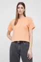 πορτοκαλί Βαμβακερό μπλουζάκι Pepe Jeans Wimani Γυναικεία
