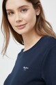 Pamučna majica Pepe Jeans Wendy Chest mornarsko plava PL505481.594