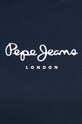 Βαμβακερό μπλουζάκι Pepe Jeans σκούρο μπλε PL505480.594