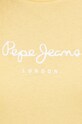 Βαμβακερό μπλουζάκι Pepe Jeans Wendy κίτρινο PL505480.039