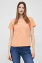 πορτοκαλί Βαμβακερό μπλουζάκι Pepe Jeans Wendy Γυναικεία