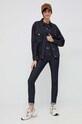 Βαμβακερό μπλουζάκι Pepe Jeans Wendy PL505480.999 μαύρο SS23