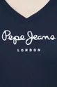 σκούρο μπλε Βαμβακερό μπλουζάκι Pepe Jeans Wendy V Neck