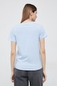 Oblečenie Bavlnené tričko Pepe Jeans Wendy V Neck PL505482.524 modrá
