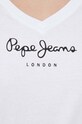 Βαμβακερό μπλουζάκι Pepe Jeans Wendy PL505482.800 λευκό