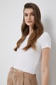 Pepe Jeans tricou Cara uni alb PL505492.800