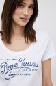 Pepe Jeans t-shirt in cotone Mery PL505418.800 bianco