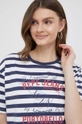 biały Pepe Jeans t-shirt bawełniany Navy