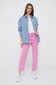 Pepe Jeans t-shirt bawełniany PL505459.800 biały SS23