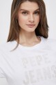 Pepe Jeans t-shirt bawełniany biały PL505459.800