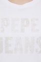 Pepe Jeans t-shirt bawełniany PL505459.800 biały