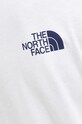 Βαμβακερό μπλουζάκι The North Face NF0A4SYAIW91 λευκό