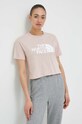 The North Face t-shirt bawełniany różowy NF0A4T1RLK61