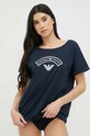 Βαμβακερό t-shirt Emporio Armani Underwear στάμπα σκούρο μπλε 164340.3R255