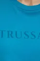 turkusowy Trussardi t-shirt bawełniany