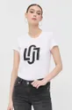 bela Bombažna kratka majica Liu Jo