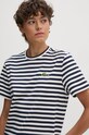 Βαμβακερό μπλουζάκι Lacoste σκούρο μπλε TF2594