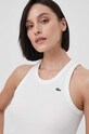 Lacoste top din bumbac uni bej TF5388