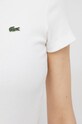 Βαμβακερό μπλουζάκι Lacoste TF5538 λευκό