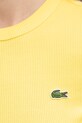 Хлопковая футболка Lacoste TF5538 жёлтый