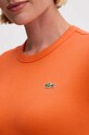 Bavlněné tričko Lacoste oranžová TF5538
