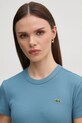 Lacoste tricou din bumbac albastru TF5538