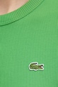 Хлопковая футболка Lacoste TF5538 зелёный